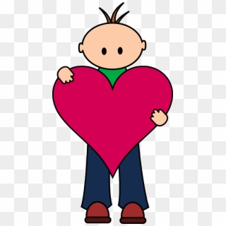 597 X 1095 2 - Boy And Heart Png Clipart