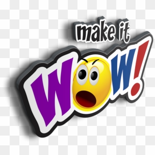 Makeitwow 3d Logo Transparent - Wow Logo Transparent Clipart
