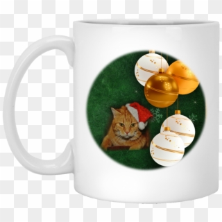 Cat Santa Hat - Mug Clipart