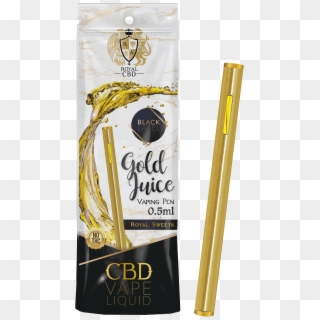 Gold Juice Cbd Vaping Pen - Gold Vape Pens Png Clipart