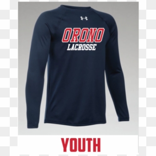 Orono Lacrosse Youth Under Armour Navy - Long-sleeved T-shirt Clipart