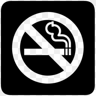 No Smoking Comments - No Smoking Sign Black Clipart