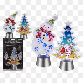 Árbol De Navidad & Muñeco De Nieve De Acrílico Con - Christmas Ornament Clipart