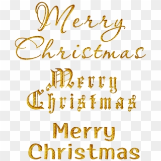 Merry Christmas Gold Png - Merry Christmas Transparent Gold Clipart
