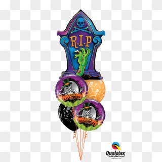 Party Ghoul Balloon Bouquet Clipart