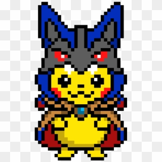 Pikachu In A Lucario Cloak Clipart