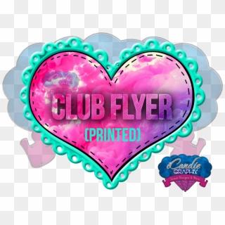 100 Club Flyers - Heart Clipart