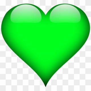 D Png Image Download - Green Heart No Background Clipart