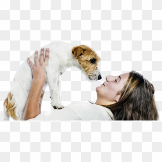 Person With A Pet - Dog And Woman Png Clipart