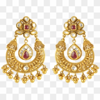 Free Png Earring Png - Gold Jewellery Earrings Png Clipart