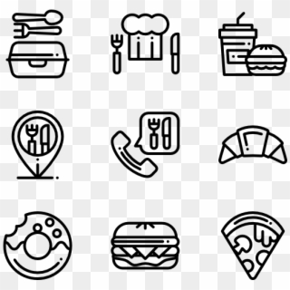 Clip Royalty Free Food Delivery Icons - Contact Icons - Png Download