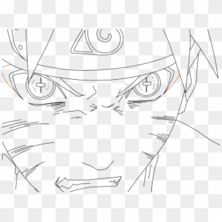 Drawn Naruto Line Drawing - Nine Tails Drawing Naruto Clipart