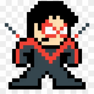 Nightwing - Pixel Art Five Nights At Freddy's Bonnie Clipart