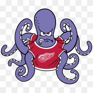 Detroit Red Wings Logo Png Transparent - Detroit Red Wings Octopus Logo Clipart