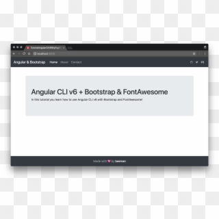 Transparent Navigation Bar Bootstrap - Font Awesome With Angular Cli Clipart