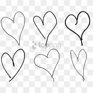 Free Drawn Heart Outline Png Png Transparent Images Pikpng