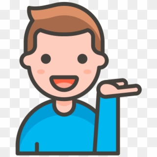 Man Tipping Hand Emoji - Emoji Doctor Clipart