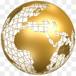 Png Transparent Collection Of Free Globe Doodle Download - Gold Globe .png Clipart