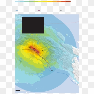 Earthquake Shake Intensity - Map Clipart