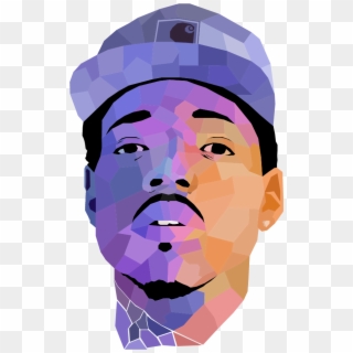 This Is A Geometric Wpap Vector Portrait Of Chance - Chance The Rapper Vector Clipart