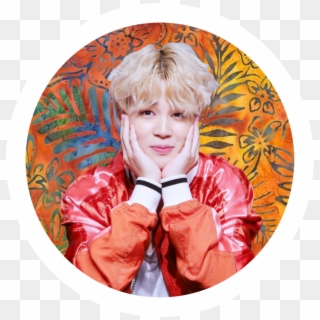 #bts Park Jimin Circle Icon - Bts Picture In Circle Clipart