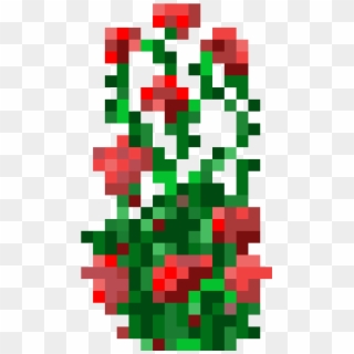 Rose Bush - Цветок В Майнкрафте Clipart