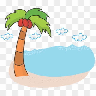 Image Result For Lake With Palm Trees Cartoon Black Clipart
