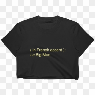 "le Big Mac" Crop Top Marble Clothing - Active Shirt Clipart