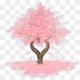 #ftestickers #watercolor #tree #pink #transparent - Arboles Con Forma De Corazon Clipart