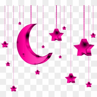 #mq #pink #star #stars #moon #hanging Clipart