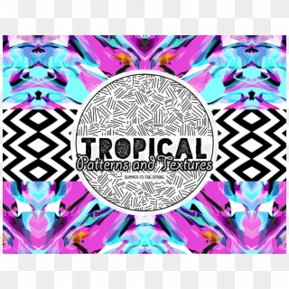 Tropical And Textures By - Graphic Design Clipart