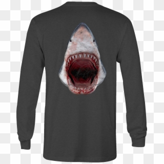 Image Is Loading Long Sleeve Tshirt Shark Attack Ocean - Great White Shark Clipart