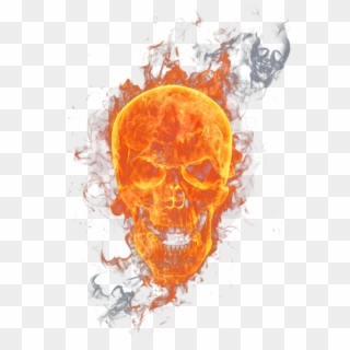 Skull Flame Png , Png Download Clipart
