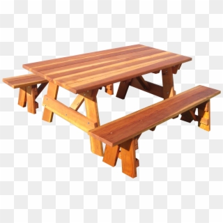 Outdoor 1905 Super Deck Finished 6 Ft - Rustic Redwood Picnic Tables Clipart