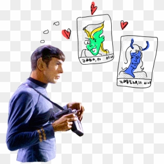 Ironically, Spock Found Interspecies Tinder Illogical - Cartoon Clipart