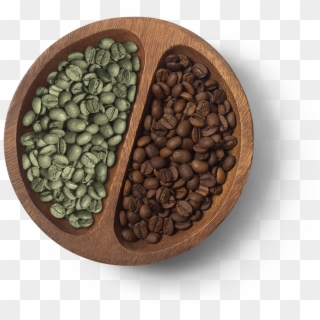 Harrisons Green And Roasted Coffee Beans Clipart