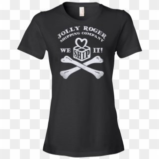 Women's Jolly Roger T-shirt - Love Is Love Malec Clipart