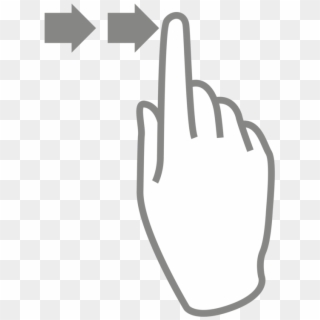 Computer Mouse Pointer Drawing Computer Icons Cursor - Swipe Hand Vector Clipart