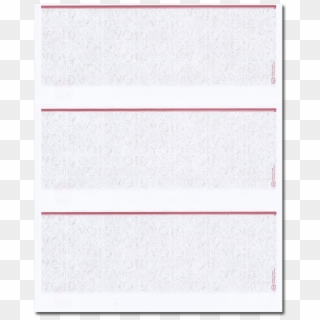 Blank Business 3/page Check Paper Clipart