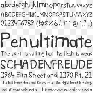 Smudge Font Preview - Calligraphy Clipart