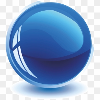 Ball Sphere Geometry Three - Blue Ball Transparent Background Clipart