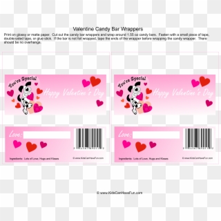 Free Printable Valentine Candy Wrapper Templates 160089 Clipart