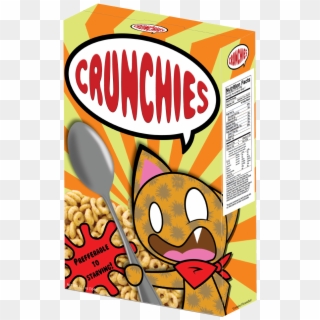 Crunchies 3d Cereal Box - Cartoon Clipart