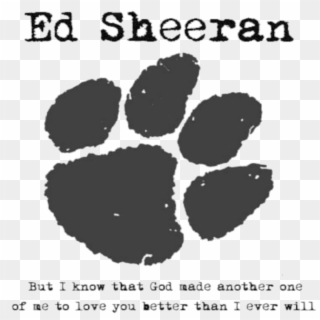 Logos Ed Sheeran - Clemson Tiger Paw Svg Clipart