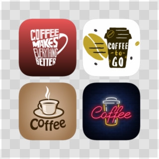 Coffee Lovers All In One Stickers Bundle 4 - Cup Clipart