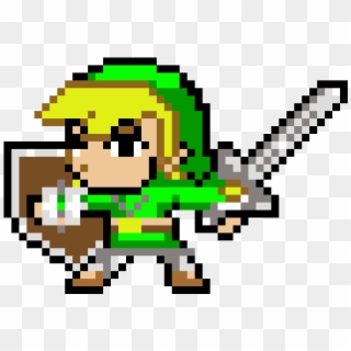 Legend Of Zelda - Toon Link Pixel Art Clipart