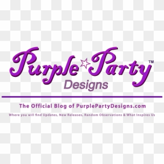 Purple Party Designs, Women's And Men's Fashion Designer - Calligraphy Clipart