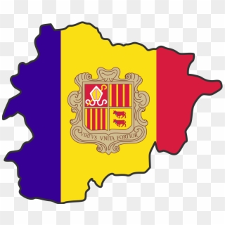Smallest Country In The World - Andorra Flag On Country Clipart