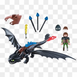 Playmobil 9246 Dragons Hiccup & Toothless , Png Download - Playmobil Toothless Clipart