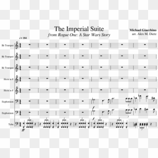 The Imperial Suite From Rogue One - Imperial Suite Rogue One Sheet Music Trumpet Clipart
